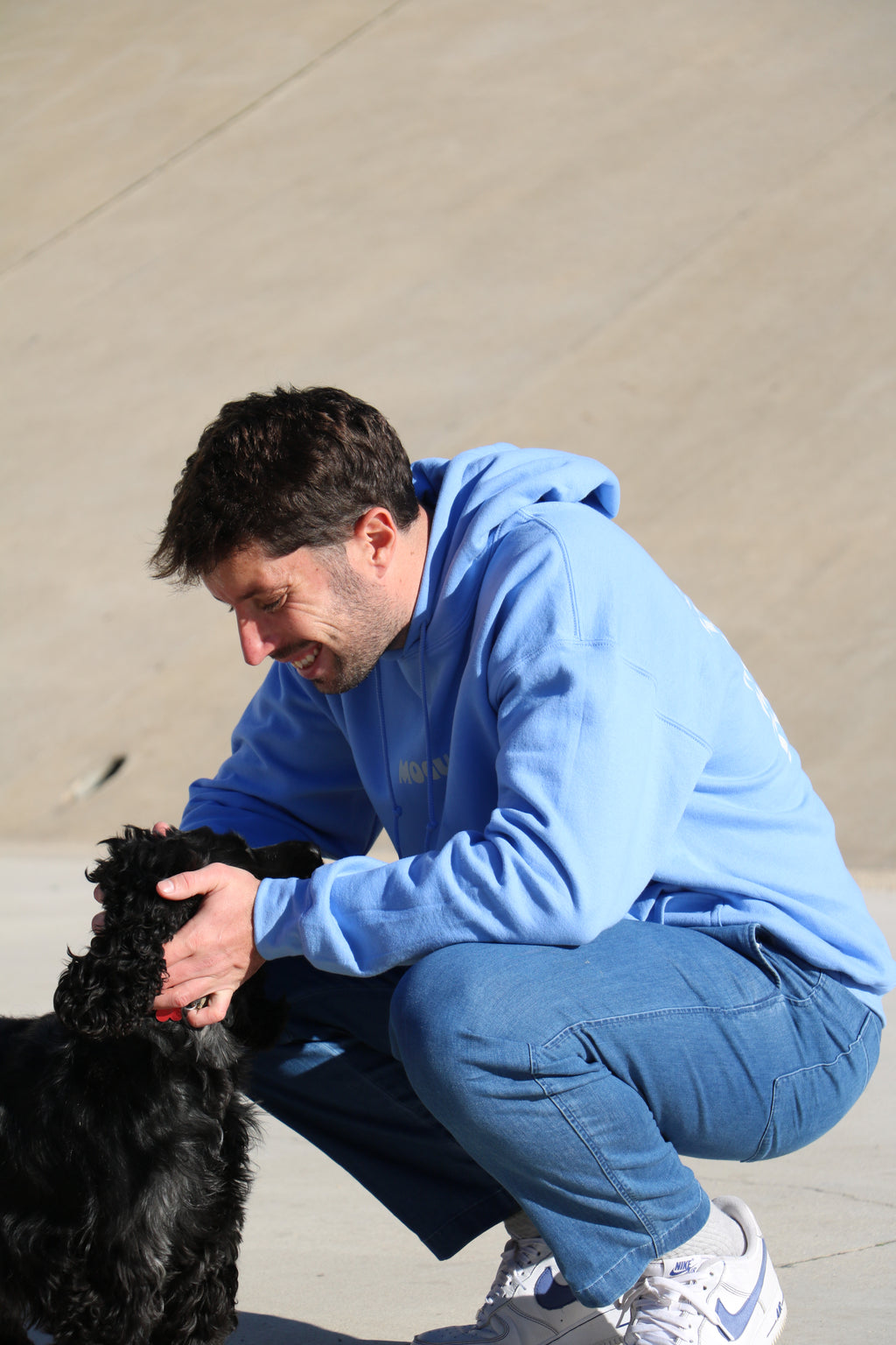 Hoodie sky blue MOGUÉ