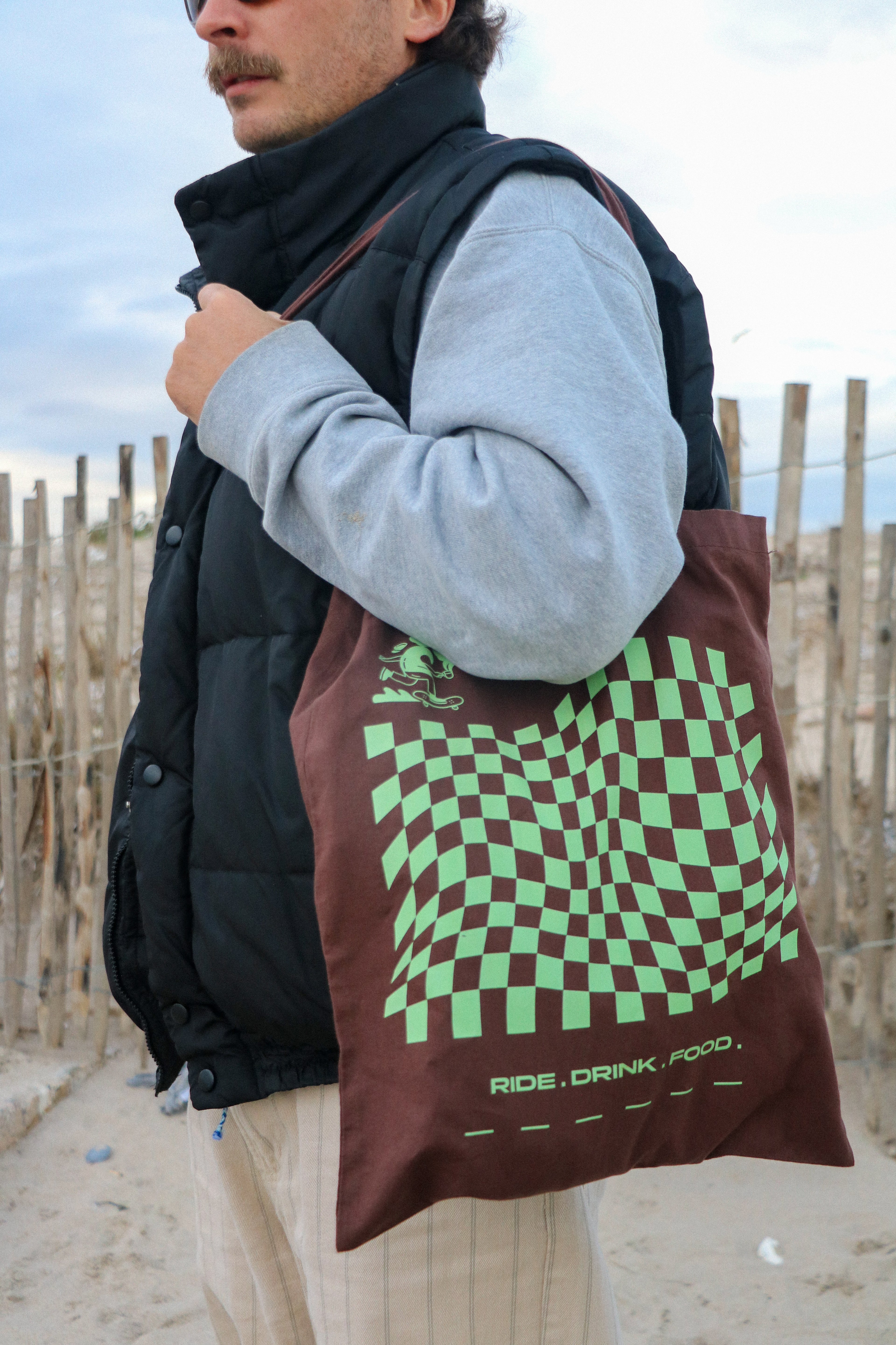 Tote bag pistache MOGUÉ