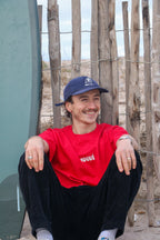 Casquette côtelé navy MOGUÉ