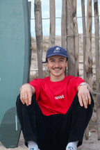 Casquette côtelé navy MOGUÉ